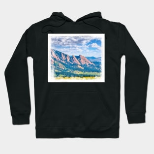 Flatirons Colorado Boulder County landscape photograph Hoodie